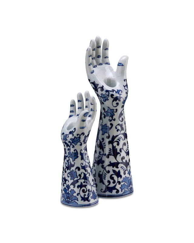 CANDLE HOLDER HANDSUP L & S