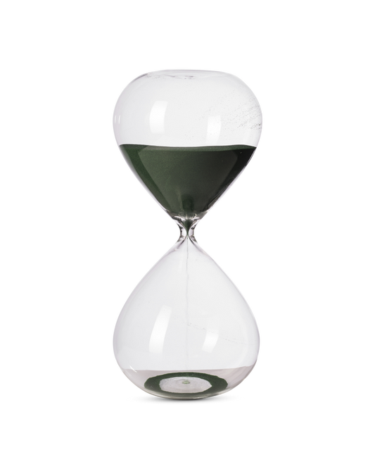 SANDGLASS BALL M & L GREEN, GOLD & BROWN