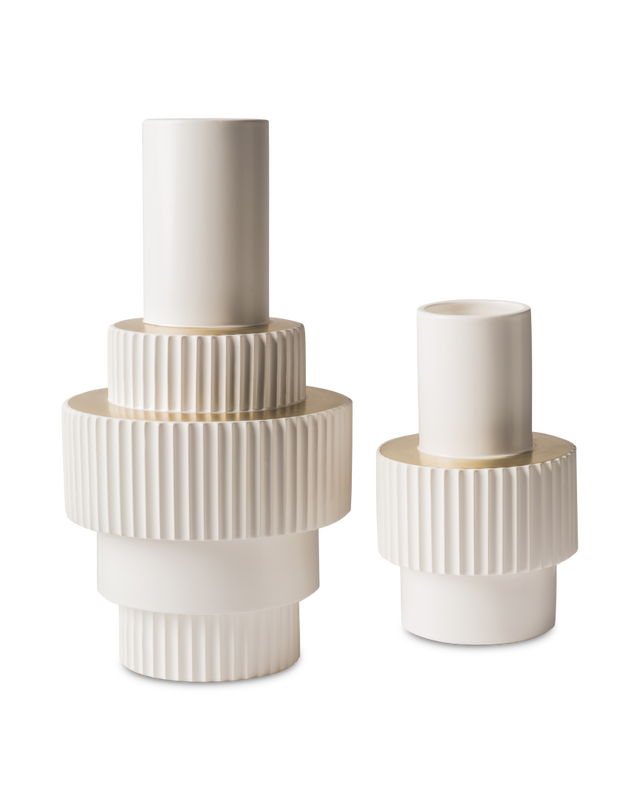 VASE GEAR WHITE S & L