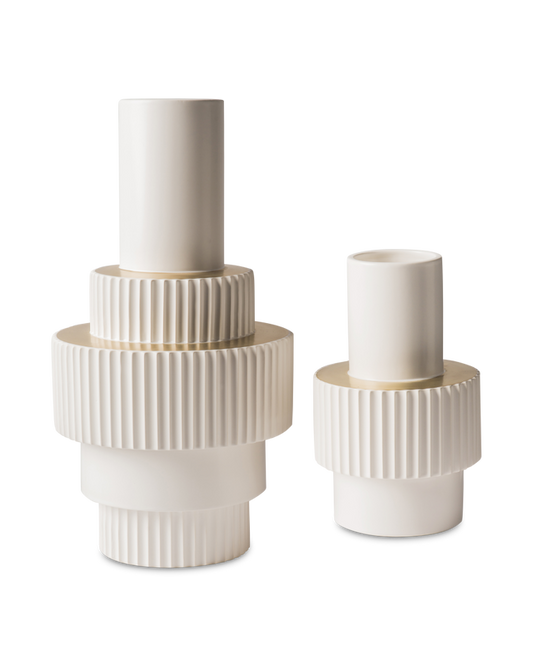 VASE GEAR WHITE S & L