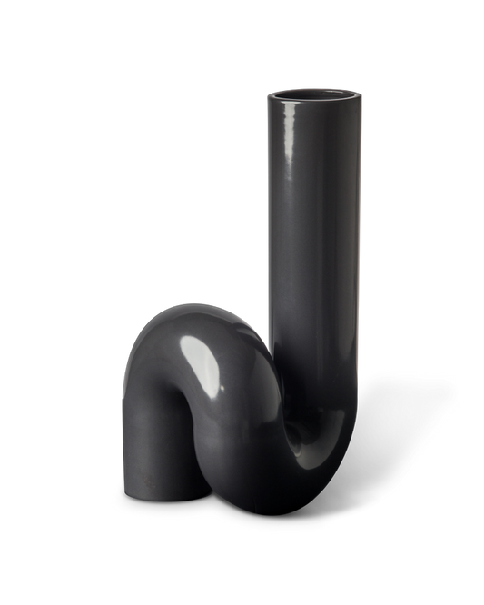 VASE YOURTUBE GOLD & BLACK